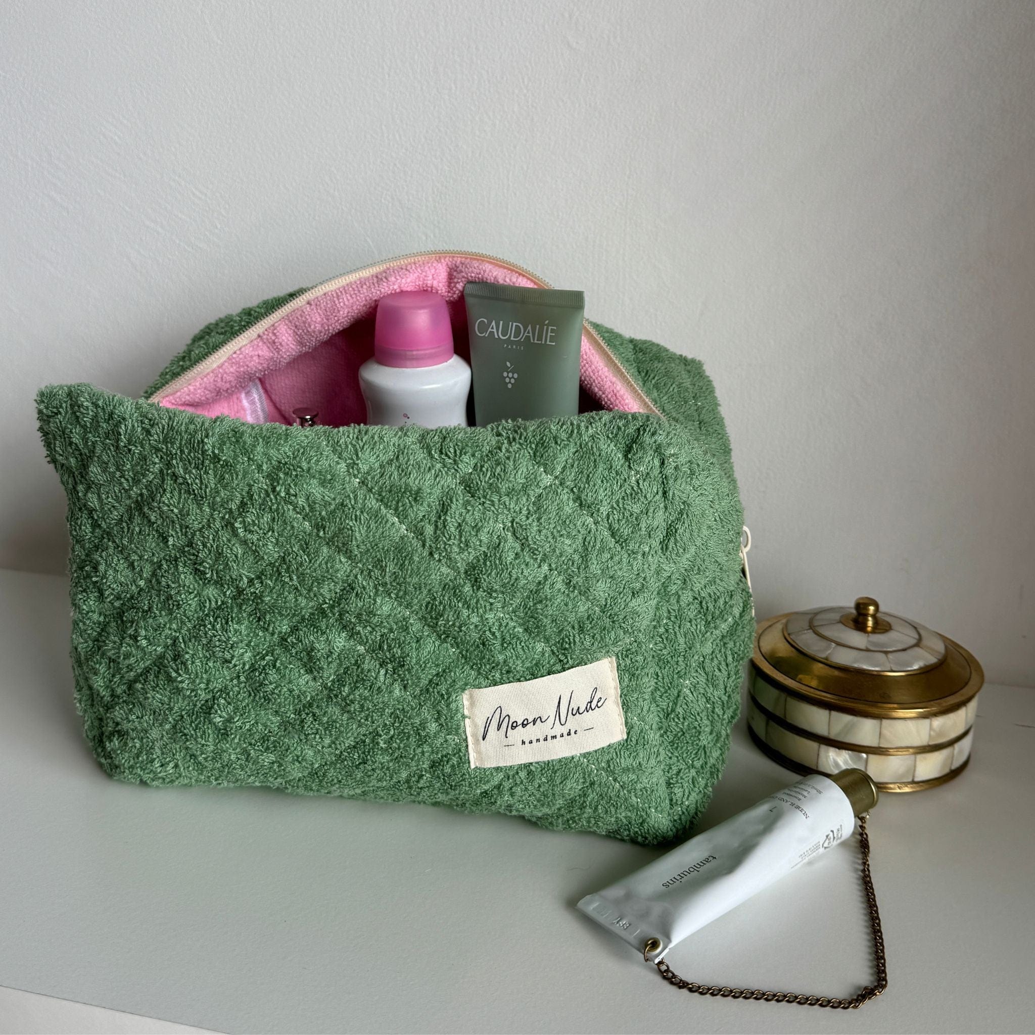 Moon Nude Olive Large Makeup Bag