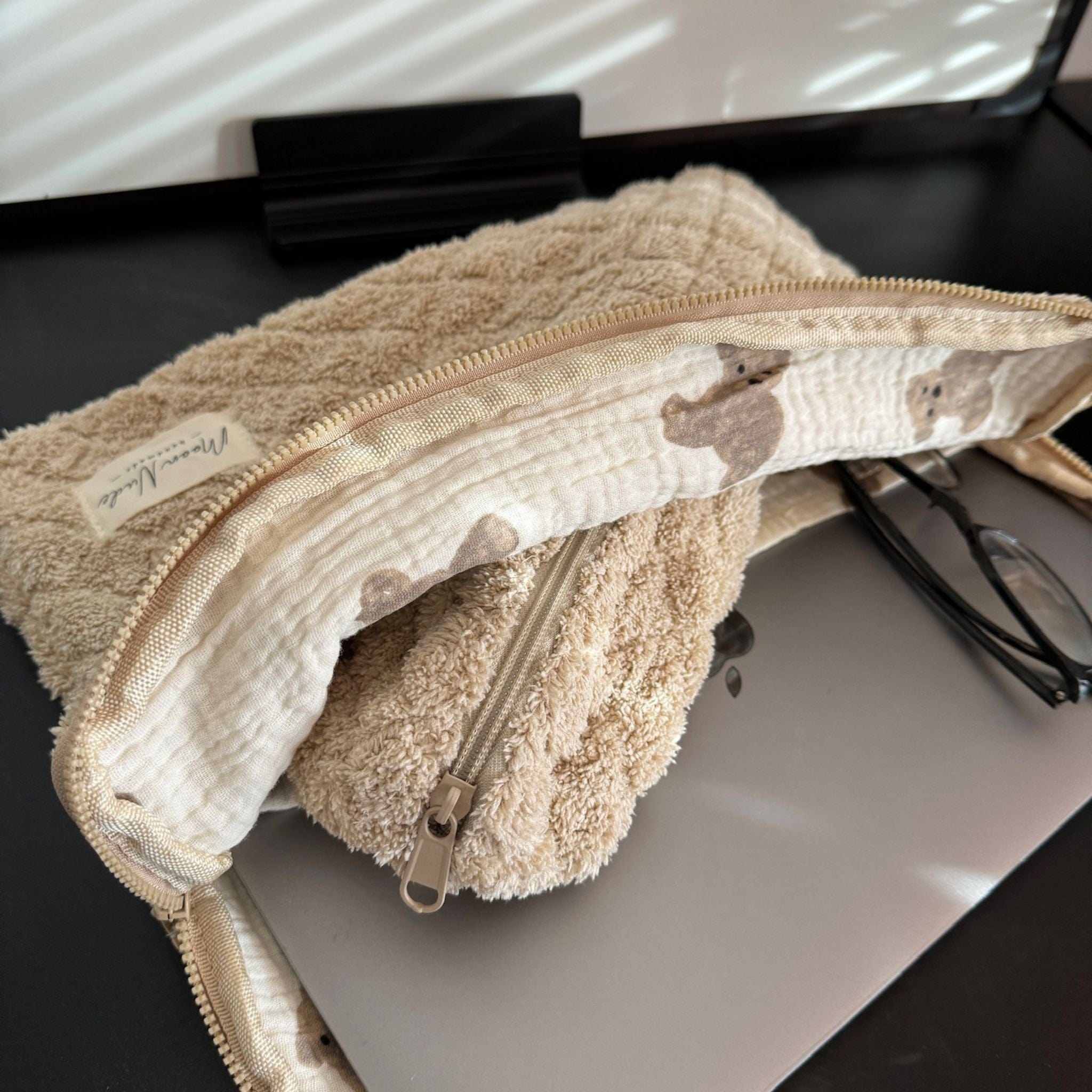 Moon Nude Teddy Pencil Case