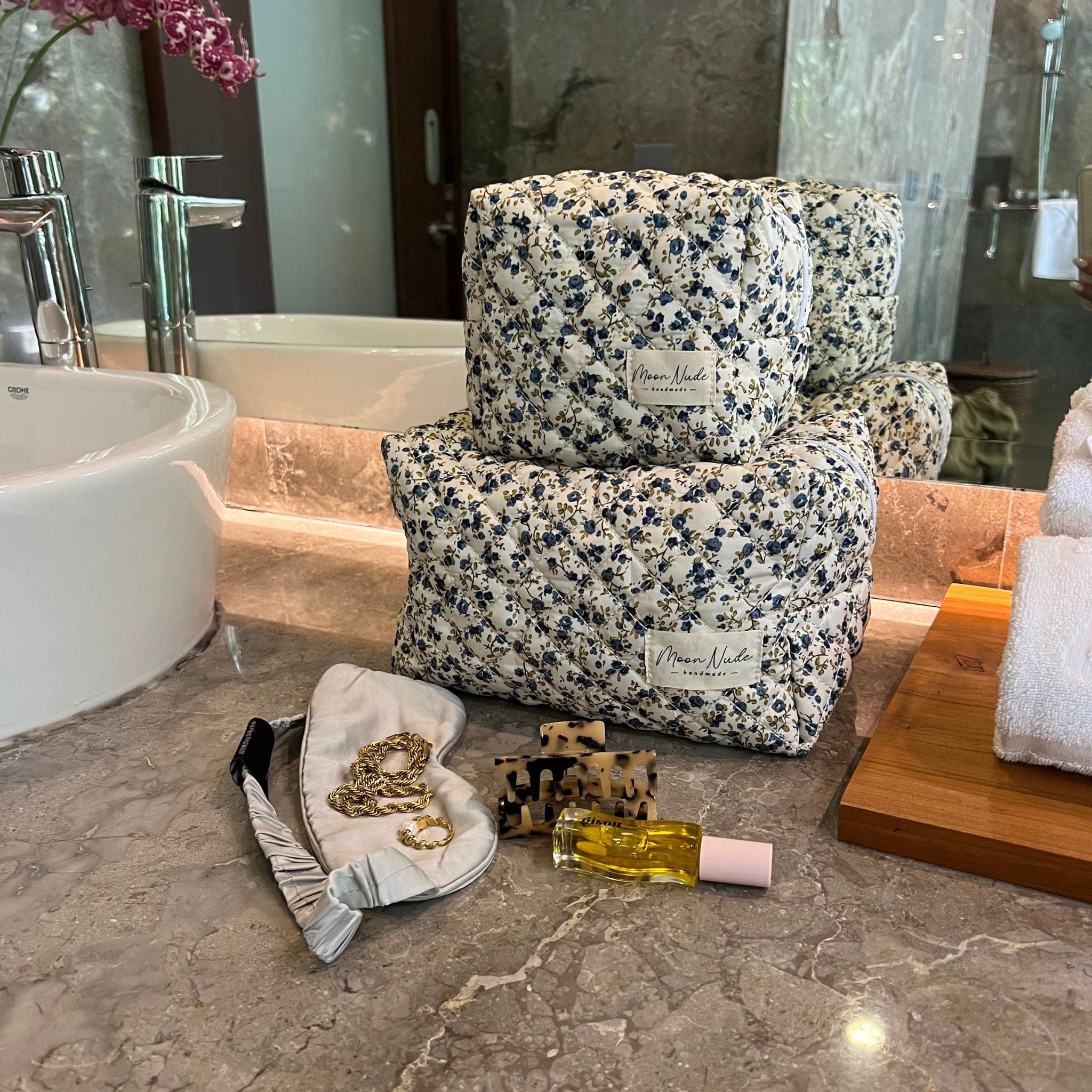 Moon Nude Spring Large Makeup Bag